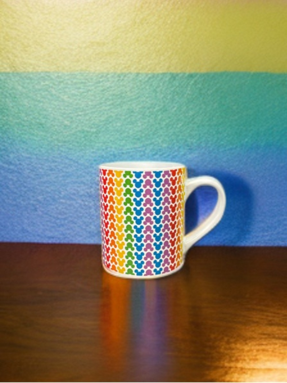 Disney Rainbow Collection Mickey Mouse ears coffee mug